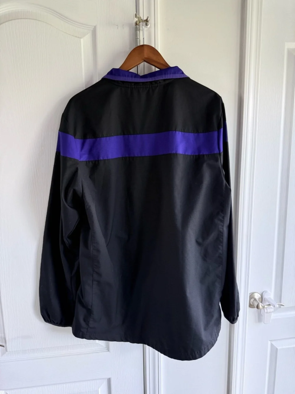 adidas Black & Purple Weber State ClimaProof Quarter-Zip Windbreaker